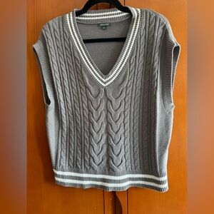 Wild Fable Grey Knit Sweater Vest